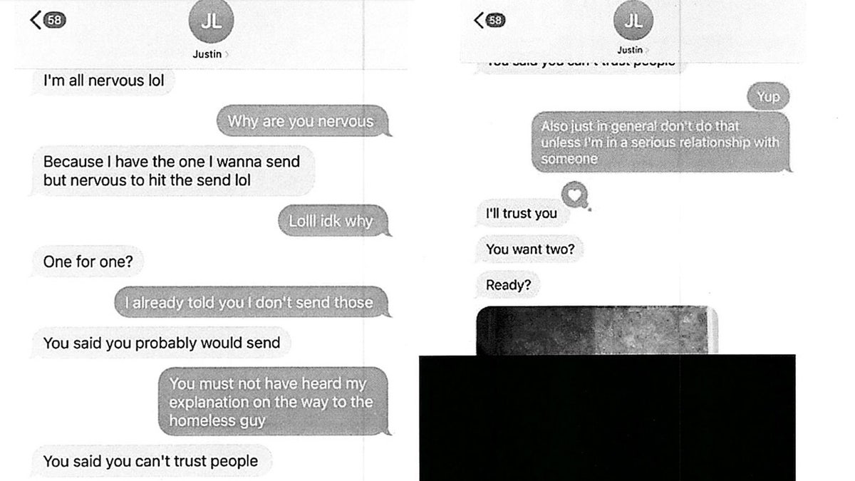 Text exchange from lawsuit.