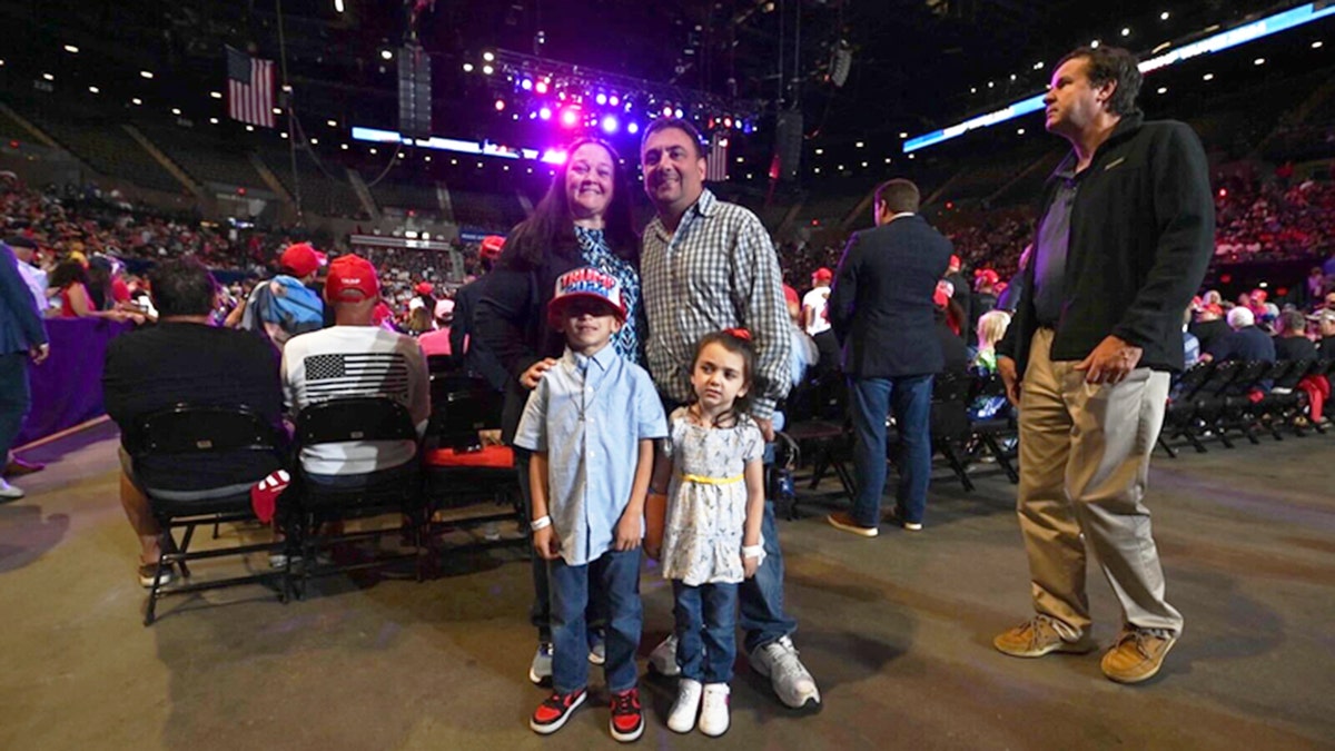 Liam and family at Trump rally