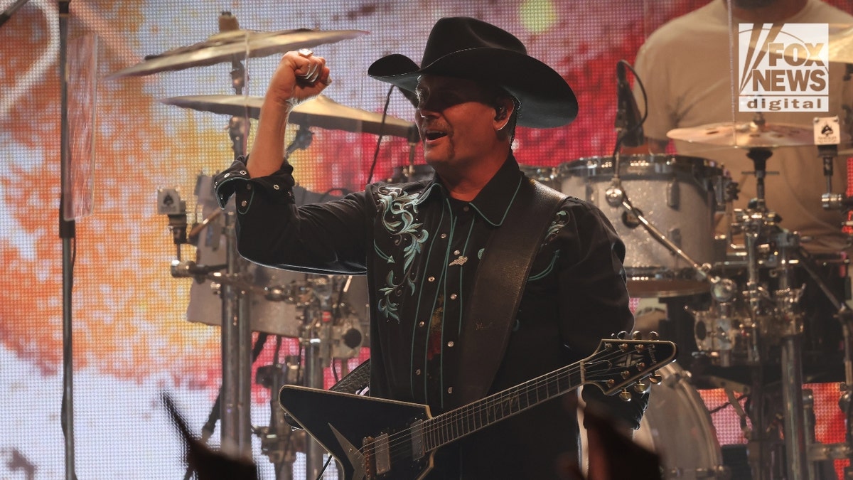 John Rich performs at Flagstock 2024 in Chapel Hill, North Carolina.