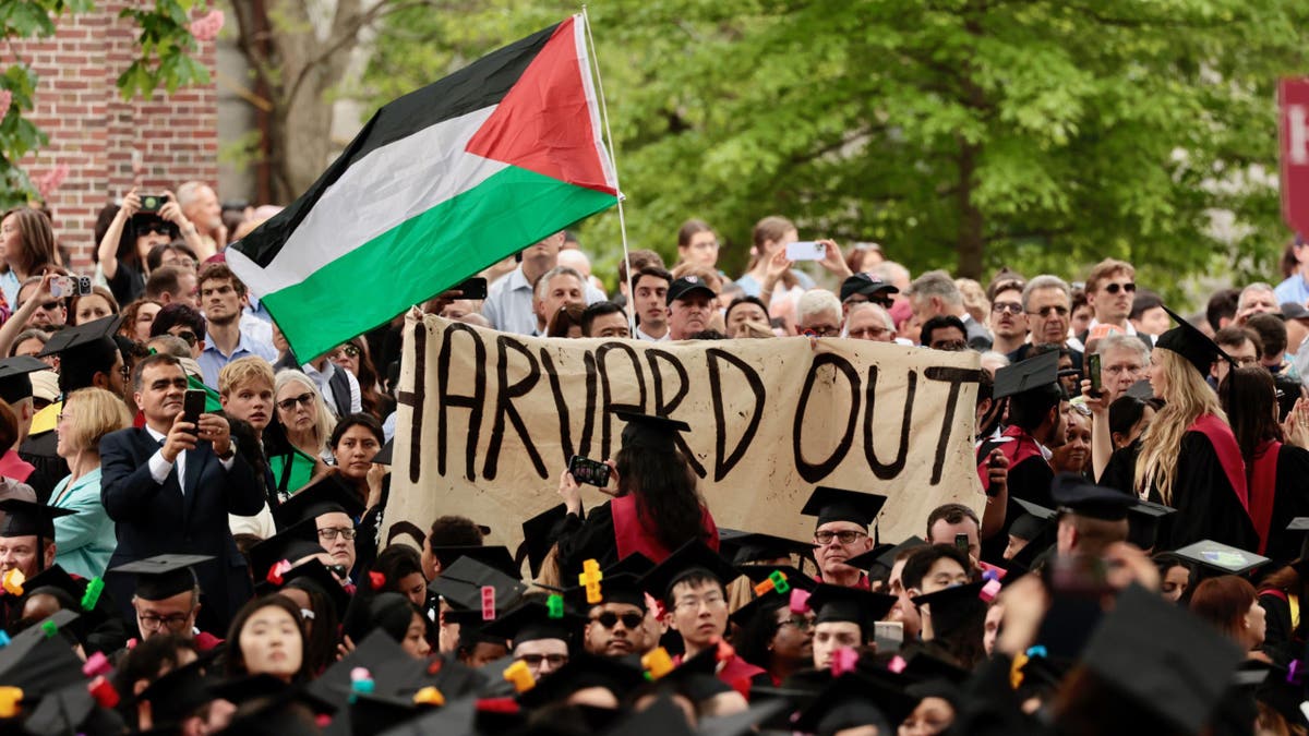 Harvard graduation anti-Israel protest