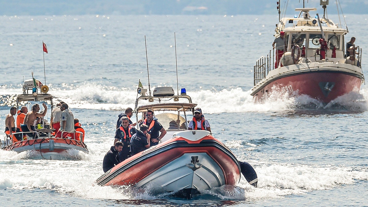 Bayesian yacht sinking site off coast of Italy