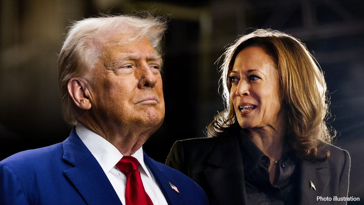 Trump and Harris in same image