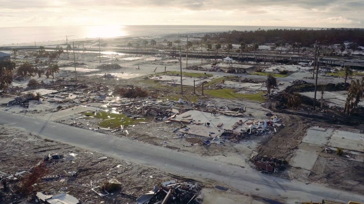 A screenshot of the aftermath of Hurricane Phoenix