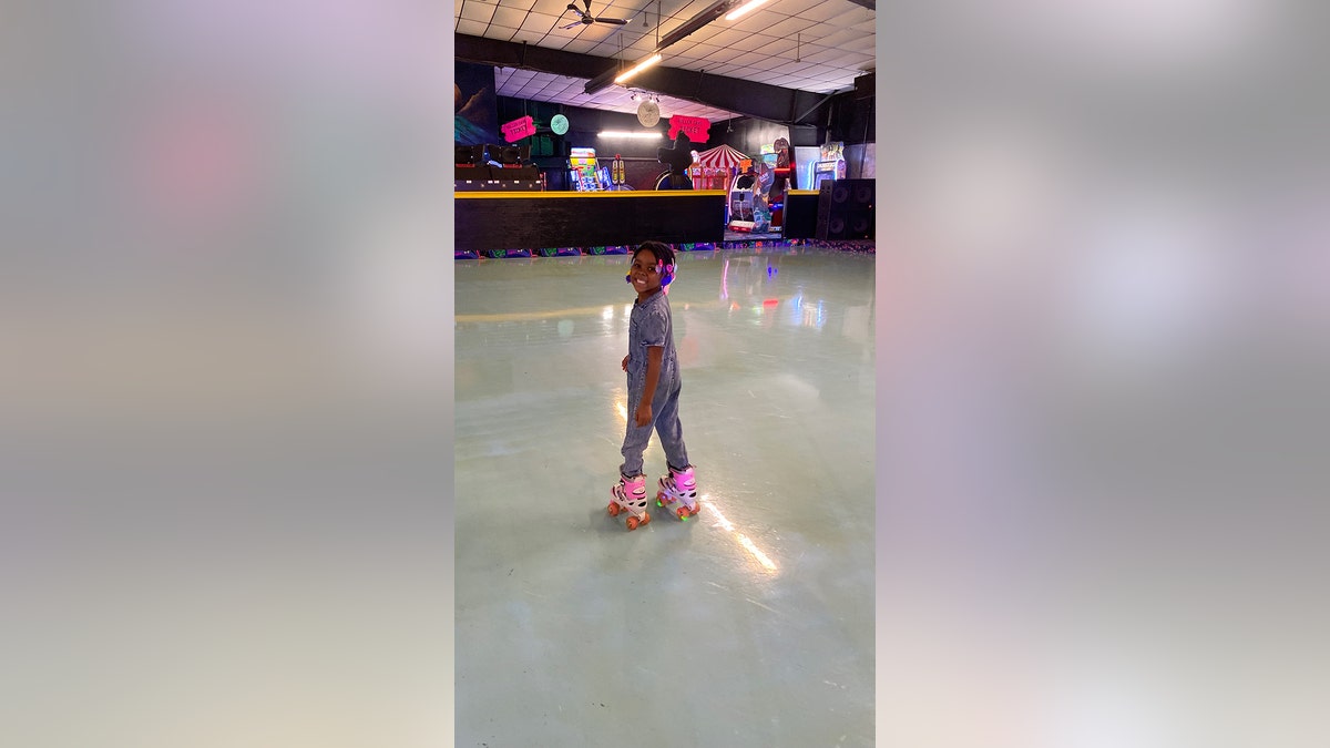 Cianni Allen at skating rink