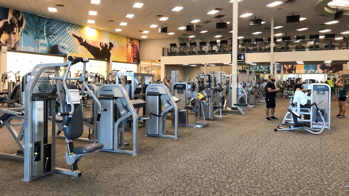 Interiors of LA fitness gym