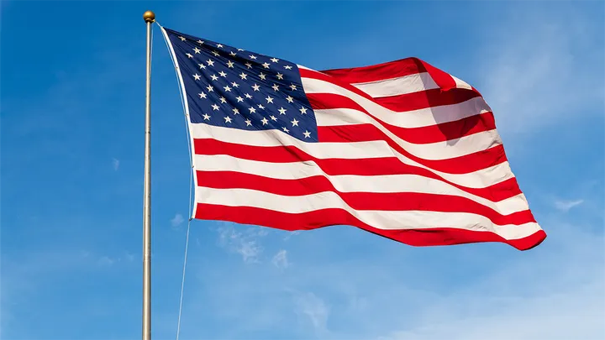 American flag stock image