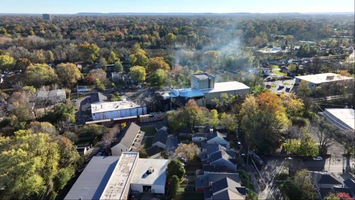 Aerials of explosion