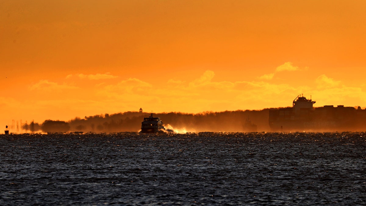 Ships near Long Island in Boston