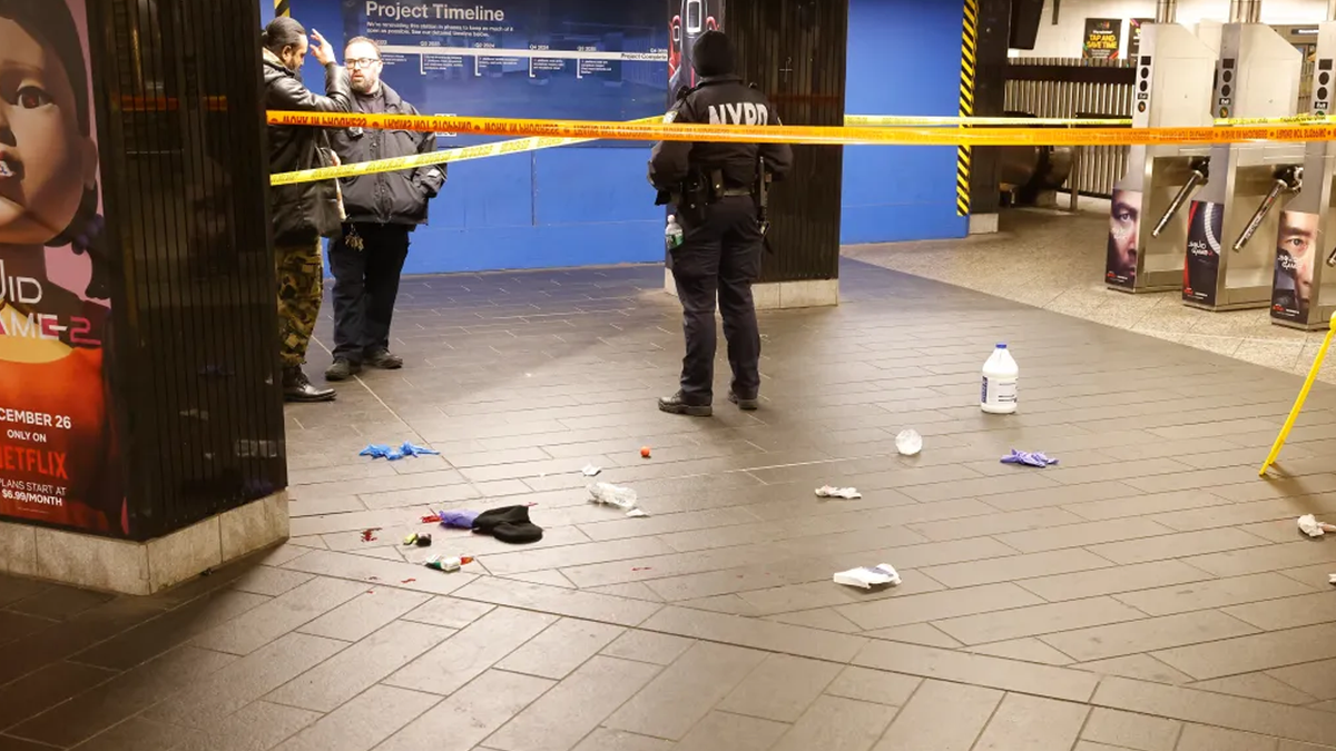 NYC Subway crime scene