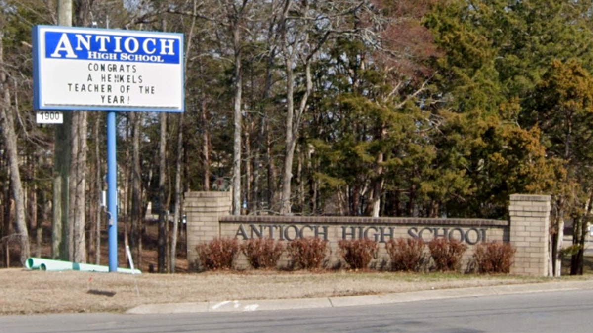 Antioch High School sign