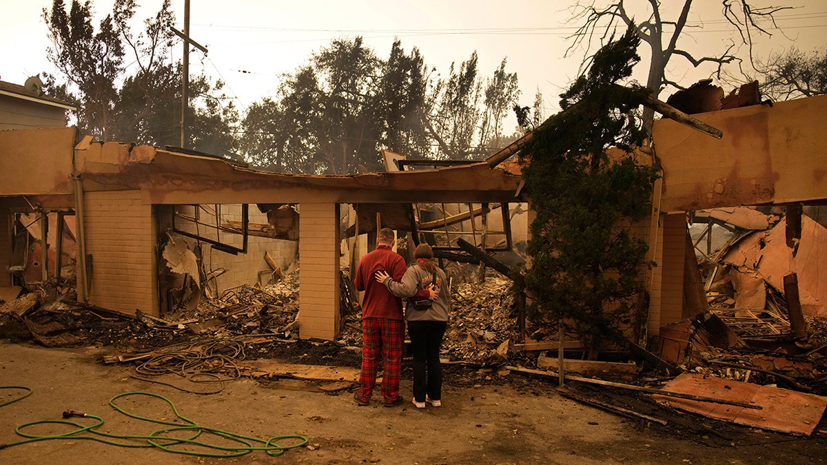 Damage from Eaton Fire in southern California