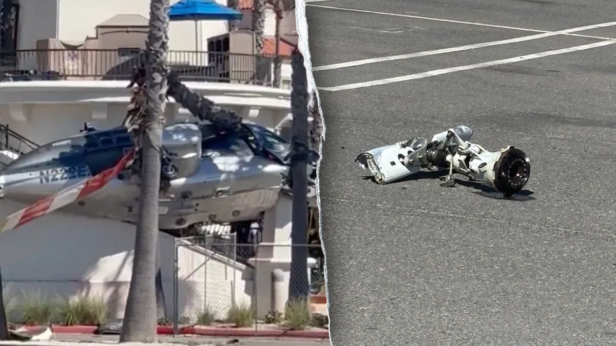 Helicopter crashed near Huntington Beach