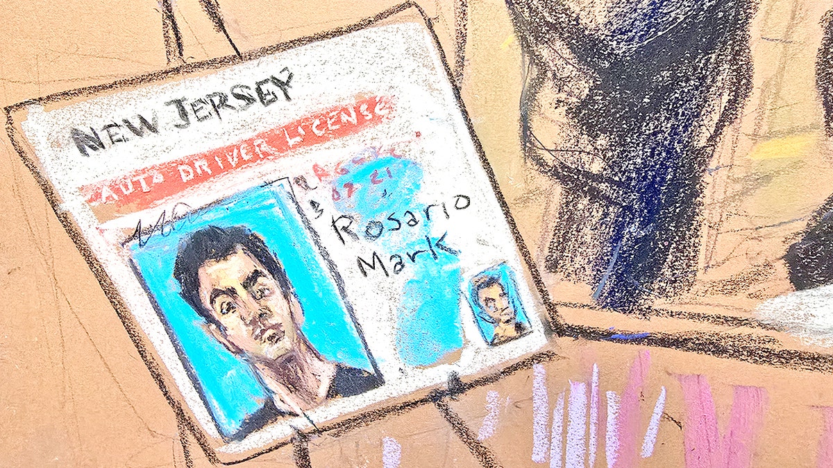 Sketch of Luigi Mangione in court for the murder of UnitedHealthcare CEO Brian Thompson