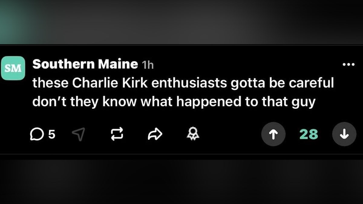 Threatening social media post Charlie Kirk