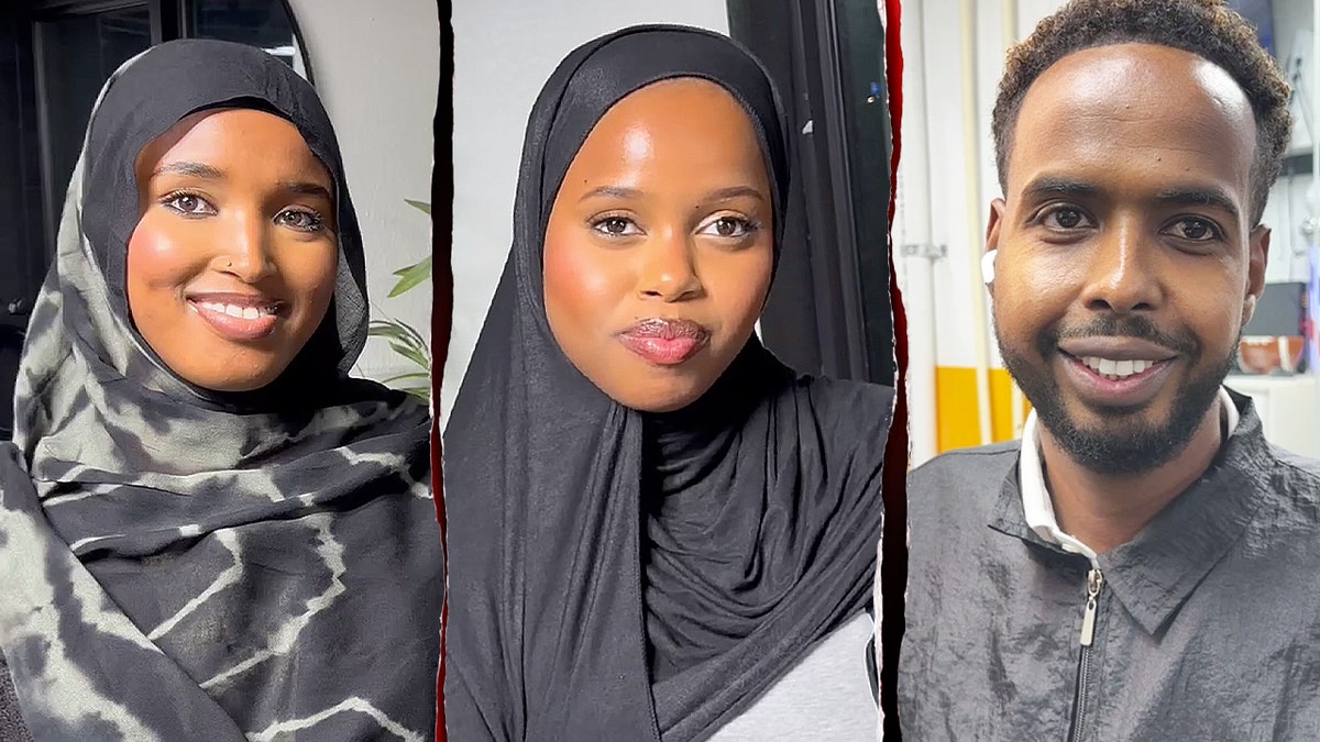 Somali American stylists and barber posing inside Minnesota mall