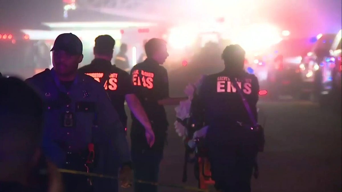 Galveston Plane Crash Scene