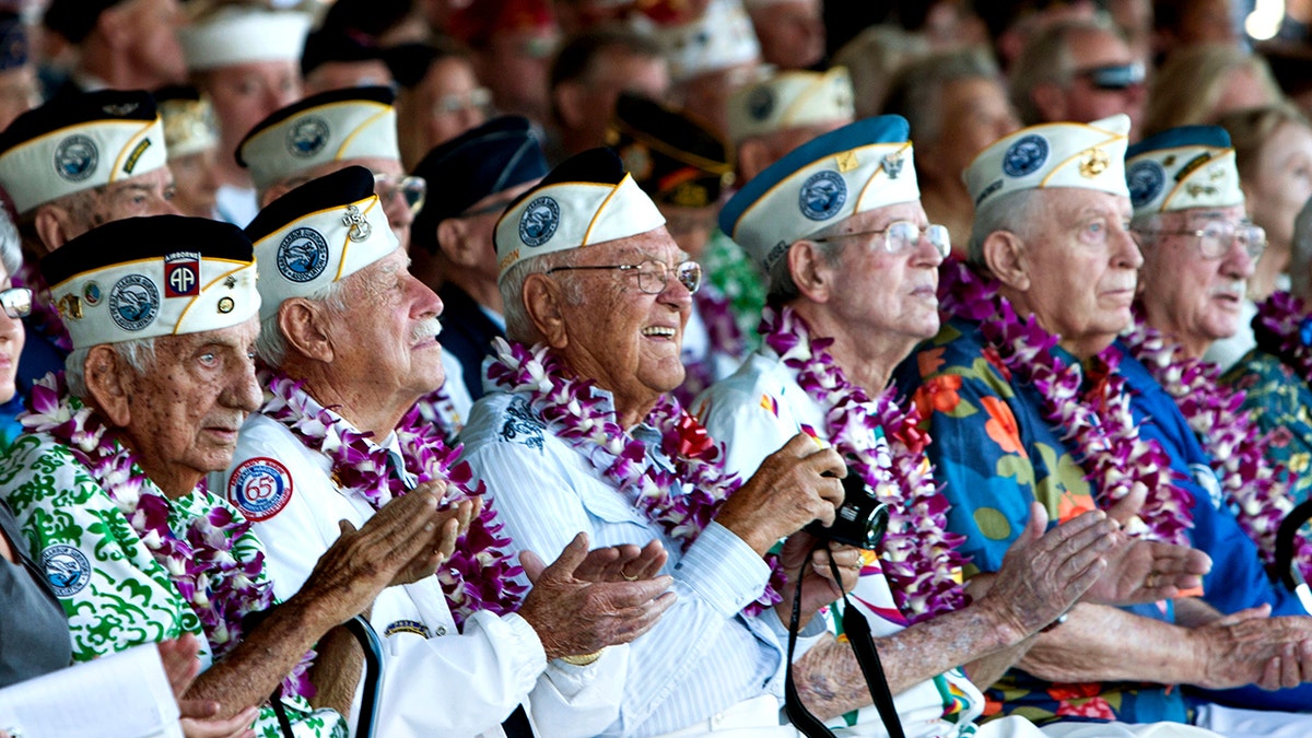 Pearl Harbor survivors during 72nd ceremony in 2013