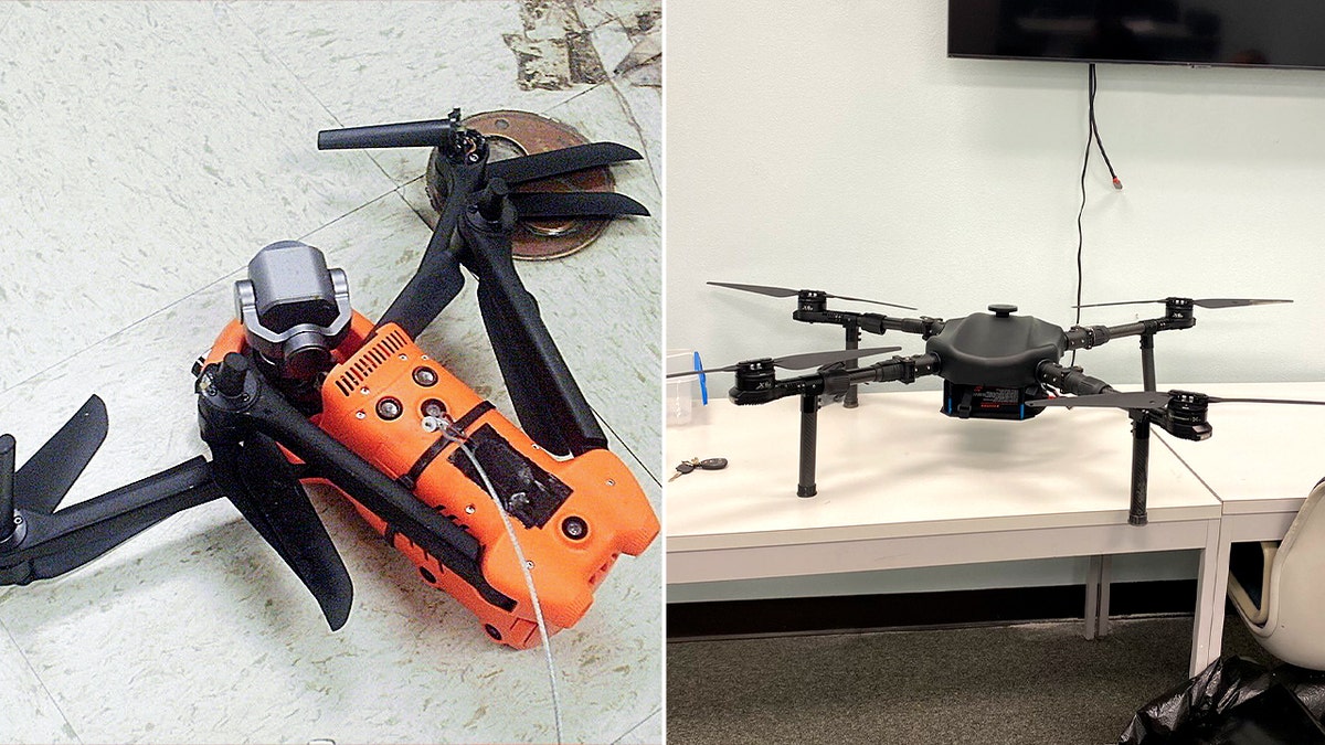 orand and black drone