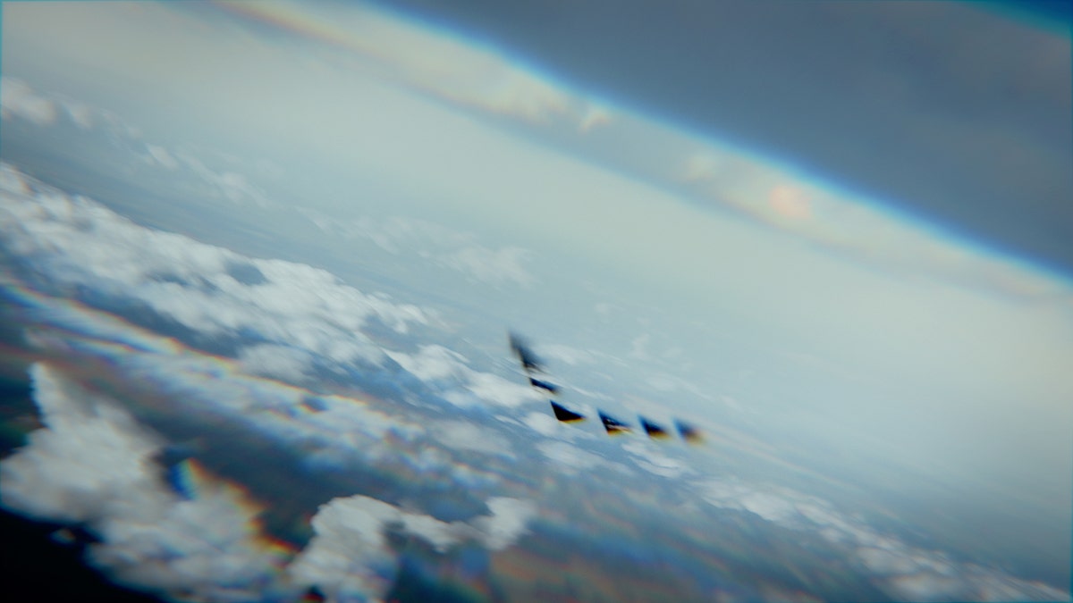 A stock photo of UFOs