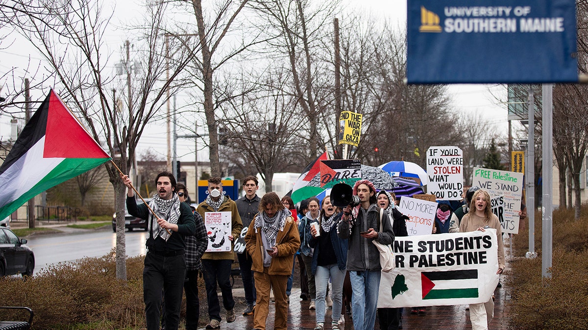 Southern Maine students protest for gaza