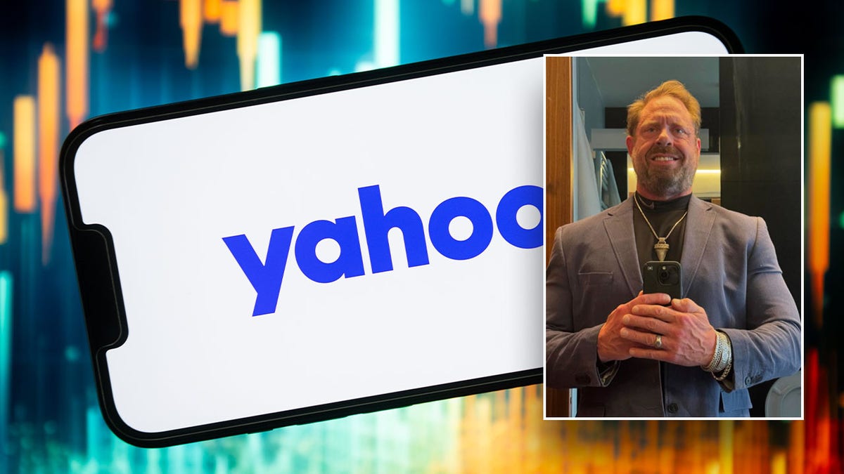 Stein-Erik Soelberg, 56, pictured in a suit and a Yahoo logo in the background.