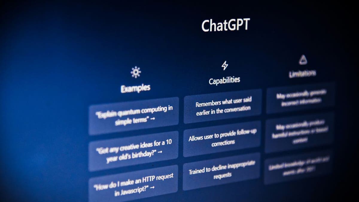 ChatGPT on a computer
