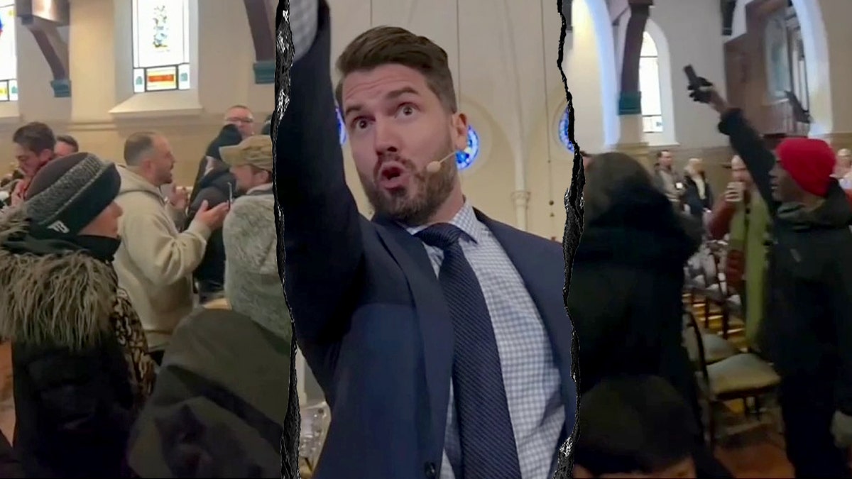 Anti-ICE protesters target a church