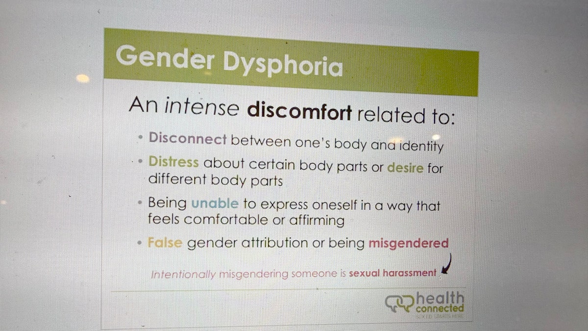 Gender Dysphoria slide California