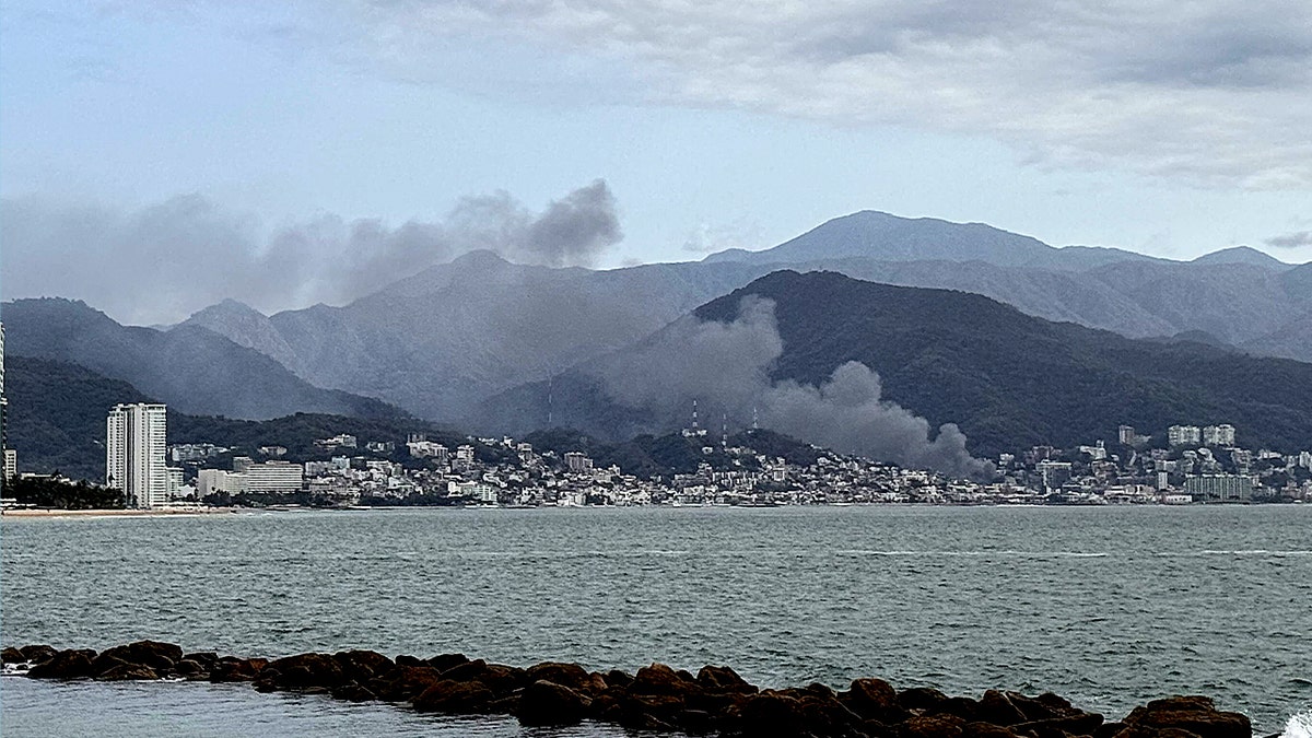 smoke plumes