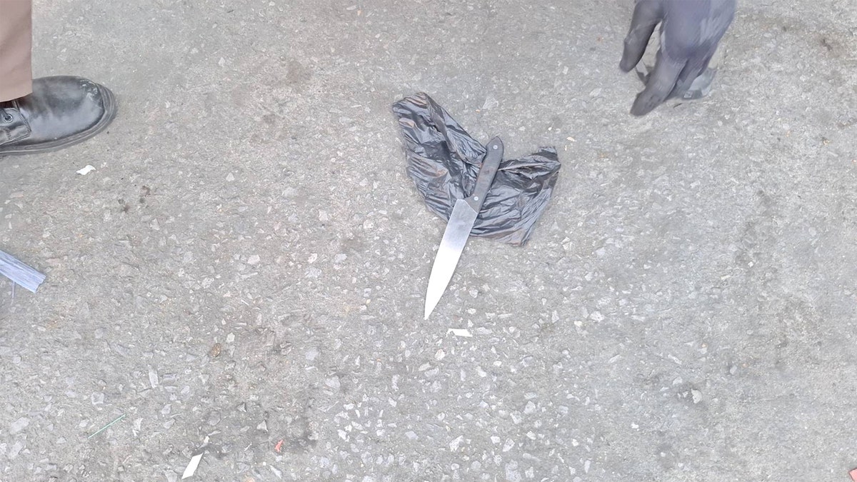 Knife on the ground