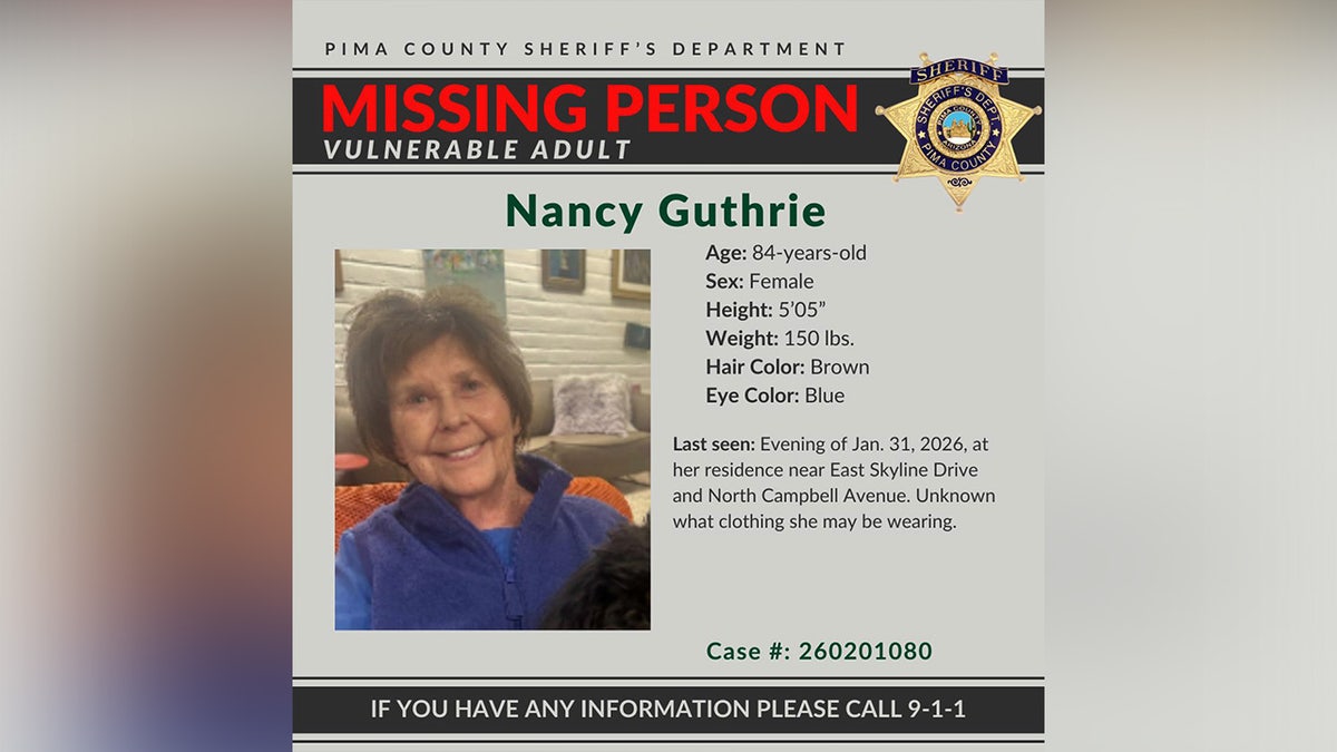 Missing Person Nancy Guthrie