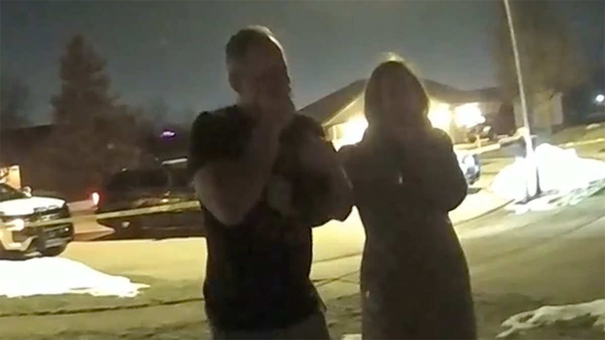 Caleb Flynn reacting to his wife’s murder