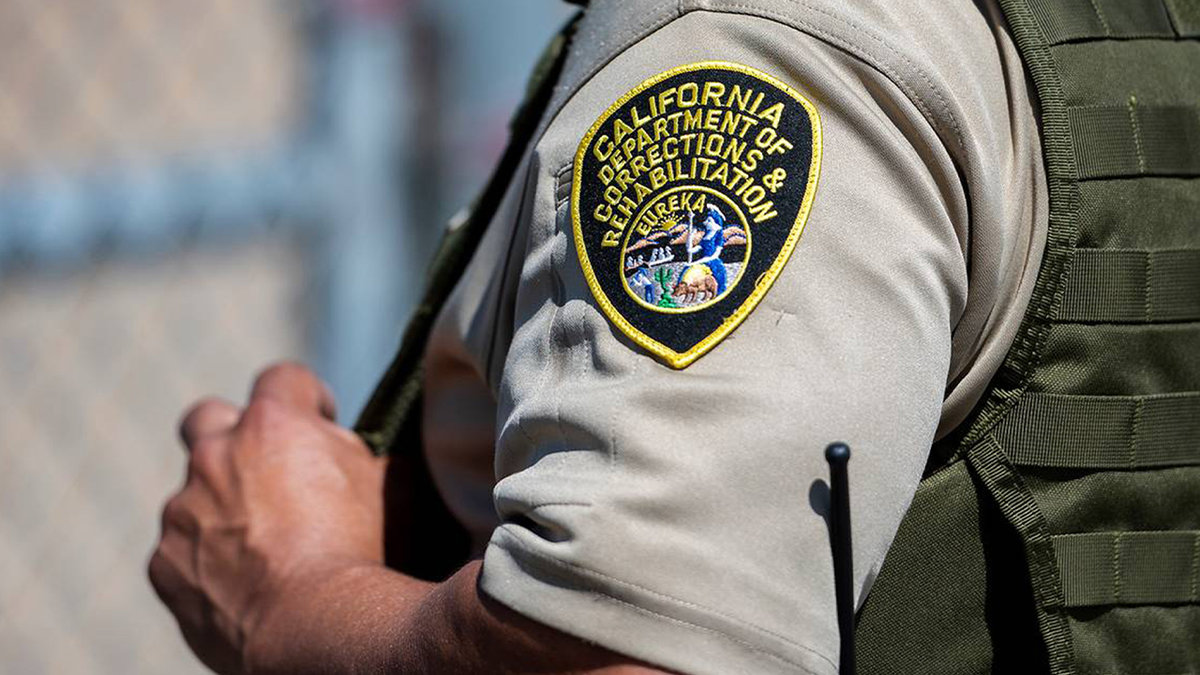 California Department of Corrections and Rehabilitation (CDCR) patch on officer uniform