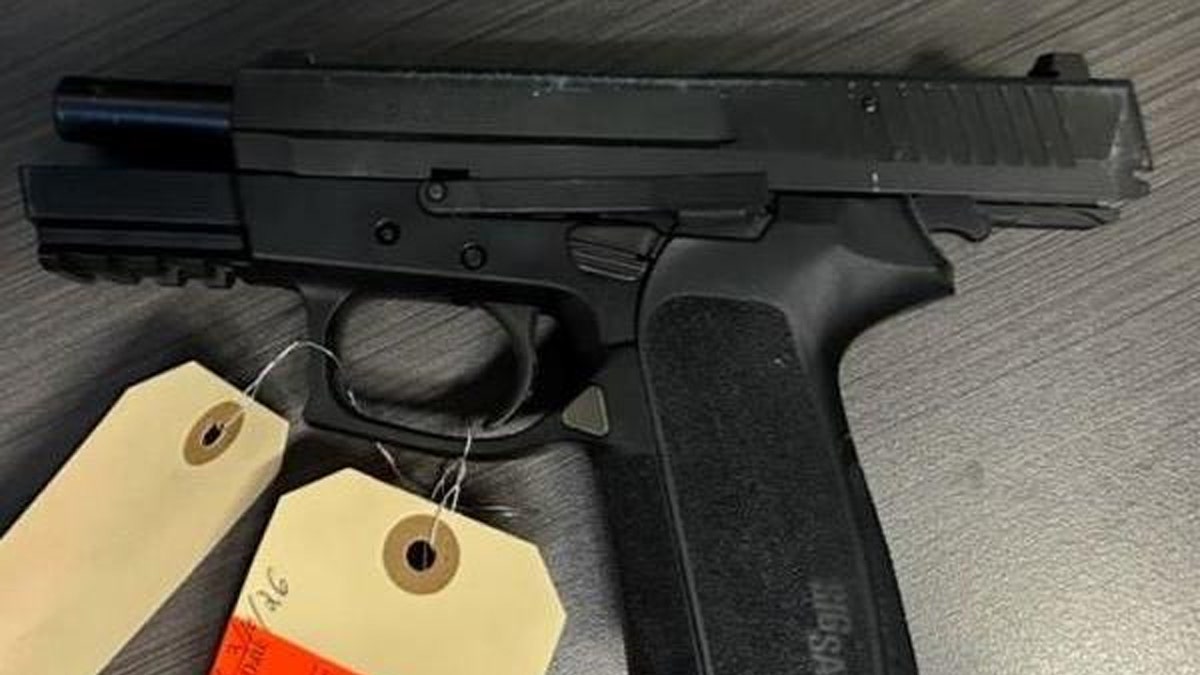 9mm handgun recovered by investigators