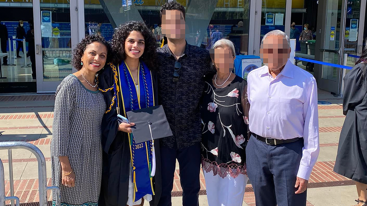 Arti Varma and her daughter Meera Varma pose with family members before deadly stabbing