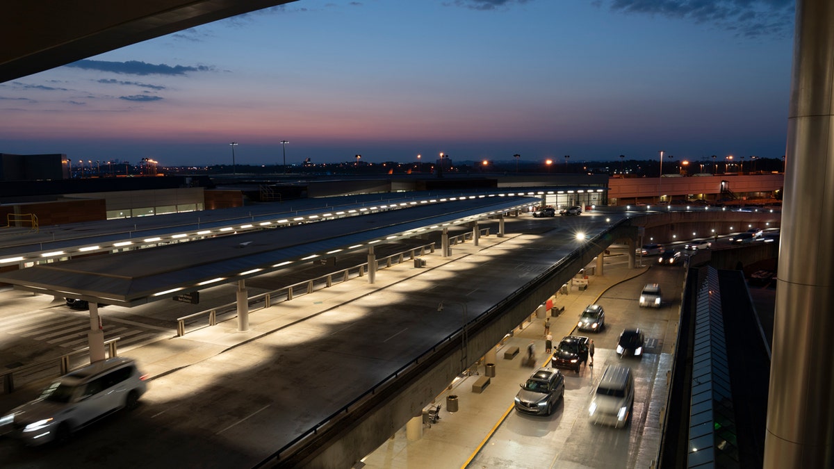 Traffic moving through Nashville International Airport in Tennessee.