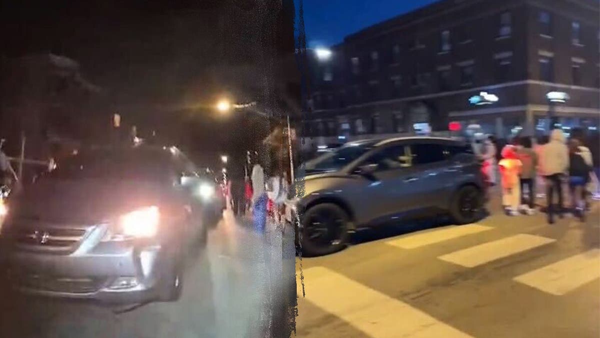 Young people in the streets of Chicago