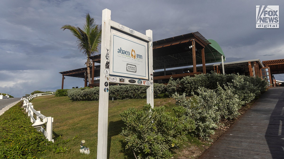 Brian Hooker and his wife Lynette Hooker dining at Abaco Inn in Hope Town