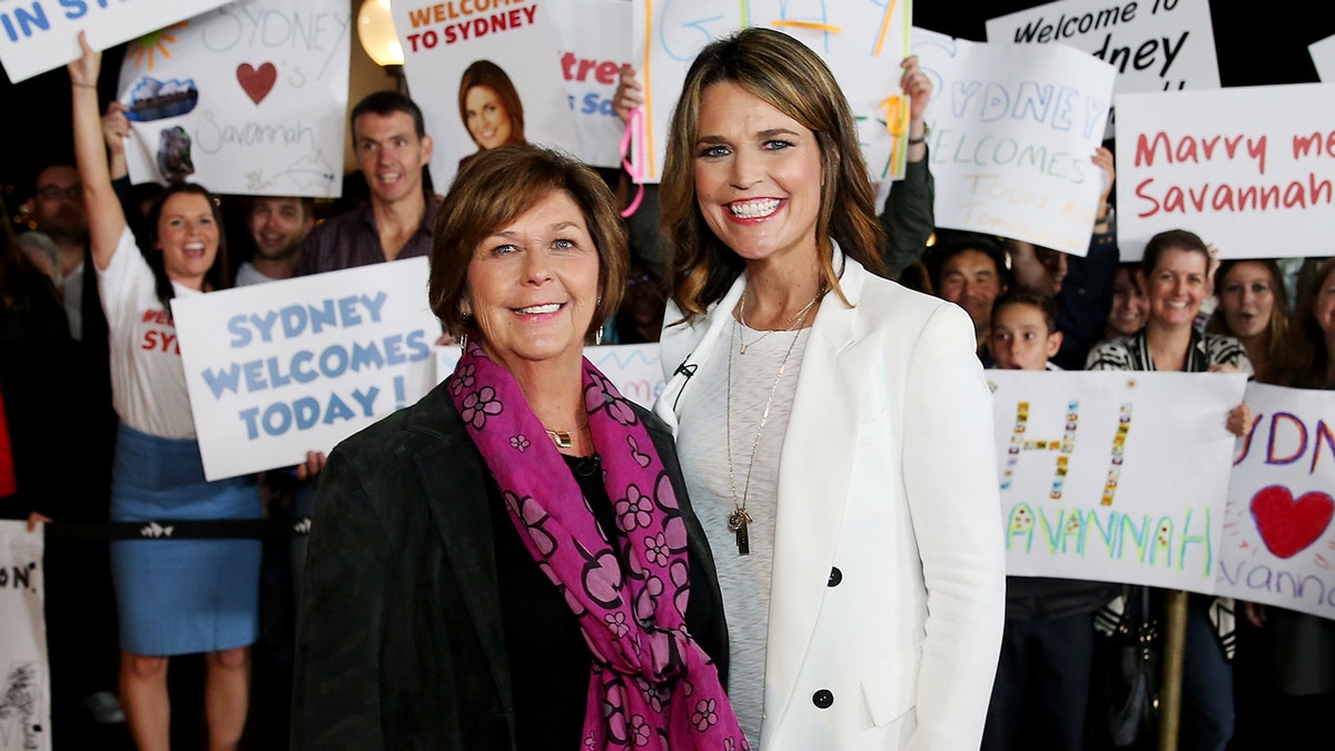 Savannah Guthrie standing next to her mother Nancy Guthrie at Sydney Opera House.