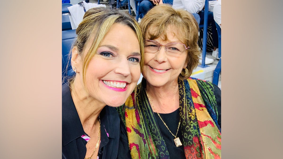 Nancy Guthrie and Savannah Guthrie posing together for a photo