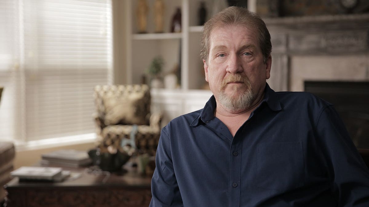 Tim Jones Sr. speaking during an interview.