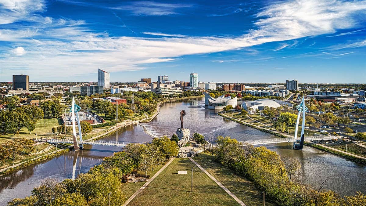 Aerial view of Wichita, Kansas