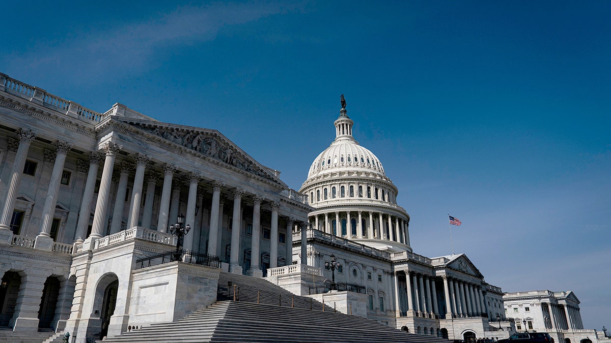 Ryan Michael English standing outside the U.S. Capitol building in Washington, D.C.