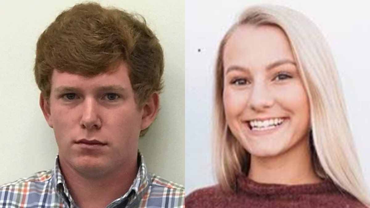 A split image showing Paul Murdaugh and Mallory Beach