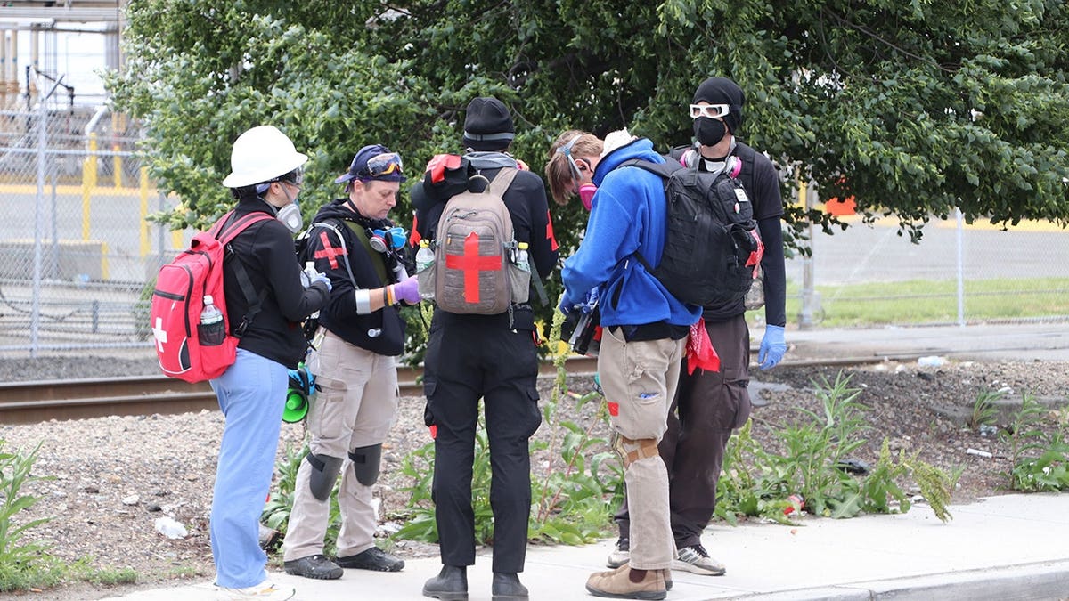 people wearing protective gear