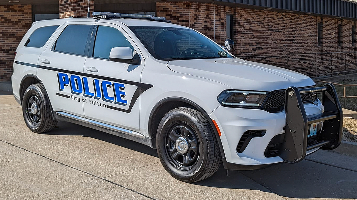 Fulton Police Department patrol vehicle parked outside a building in Fulton, Missouri