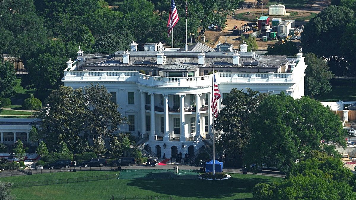 The White House seen from the Washington Monument in Washington, D.C.