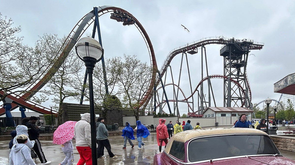 Siren's Curse roller coaster at Cedar Point amusement park in Ohio