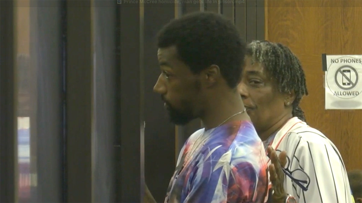Darron McCree, the father of 5-year-old Prince McCree, attends the sentencing hearing for Erik Mendoza.