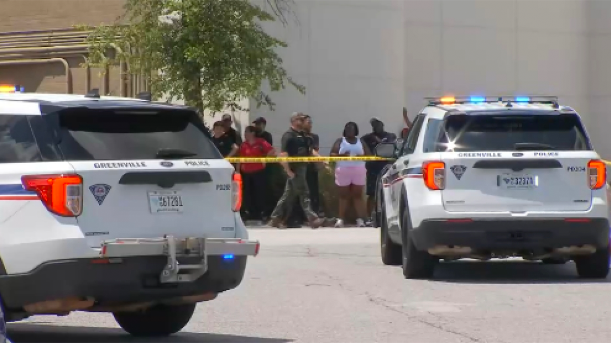 Shoppers were spotted outside the mall following the alleged shooting.